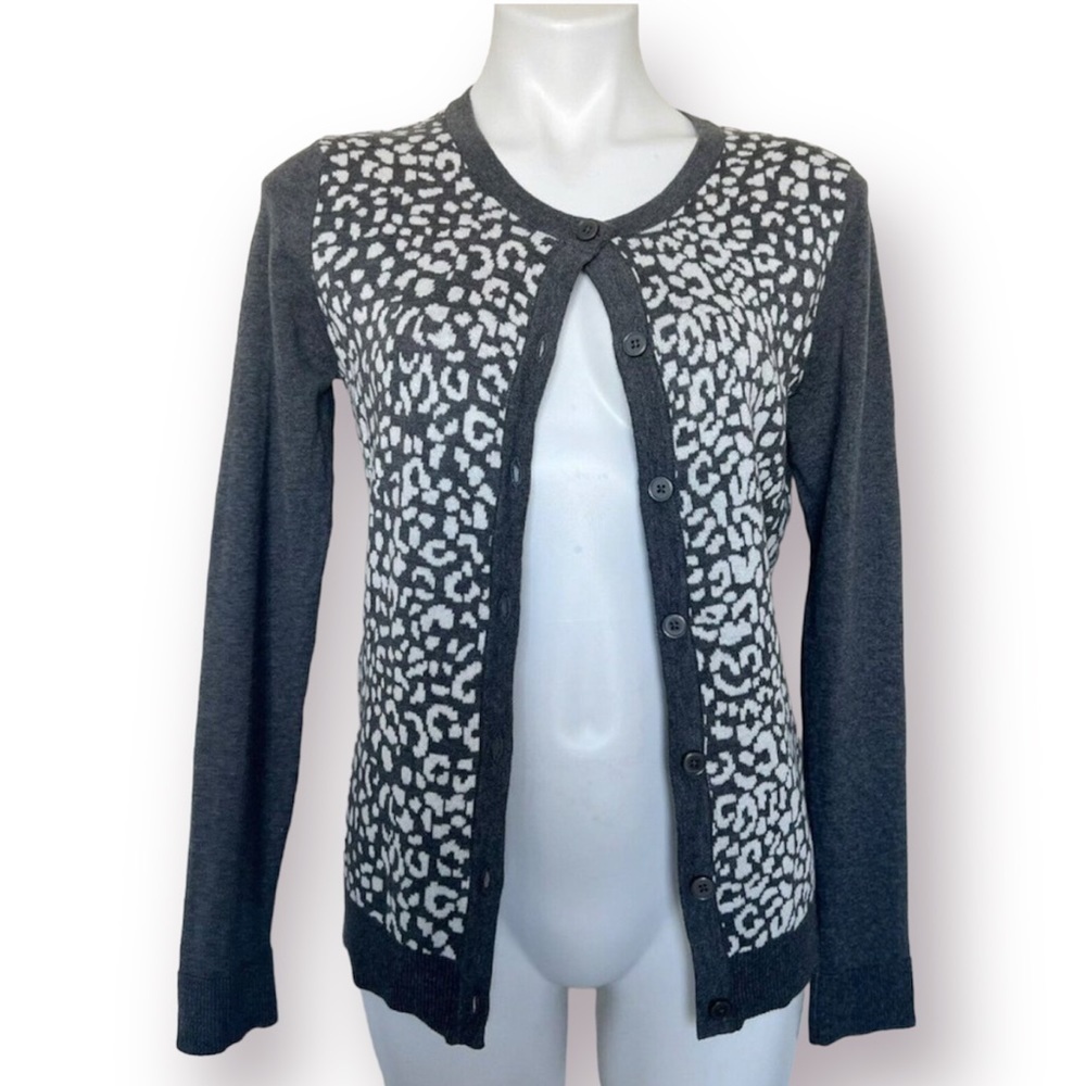 Office buttons Cardigan Sweater dark gray MEDIUM - Picture 7 of 15